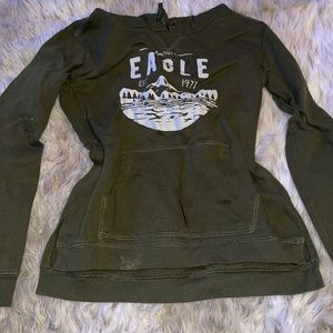 American eagle hoodie olive green xs